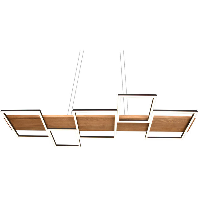 HLW LED LED Pendant Lamp 42W - Dimmable, Black & White - Warm White 3000K - Stylish Lighting