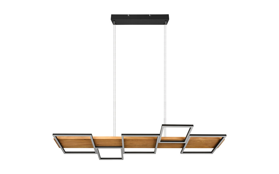 HLW LED LED Hanglamp 42W - Dimbaar, Zwart & Wit - Warm Wit 3000K - Stijlvolle Verlichting HLW LED LED Hanglamp 42W - Dimbaar, Zwart & Wit - Warm Wit 3000K - Stijlvolle Verlichting