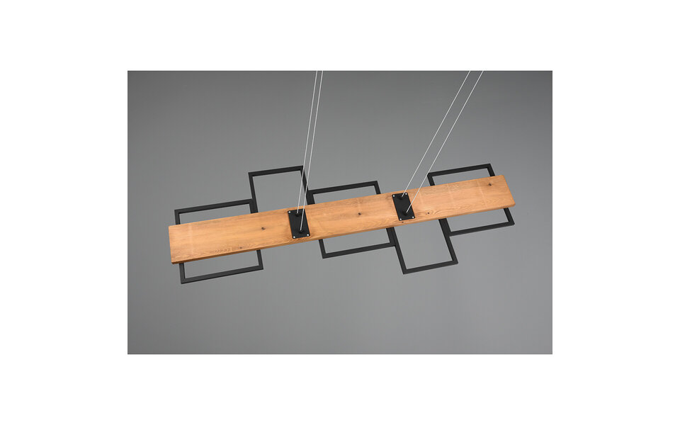 HLW LED LED Pendant Lamp 42W - Dimmable, Black & White - Warm White 3000K - Stylish Lighting