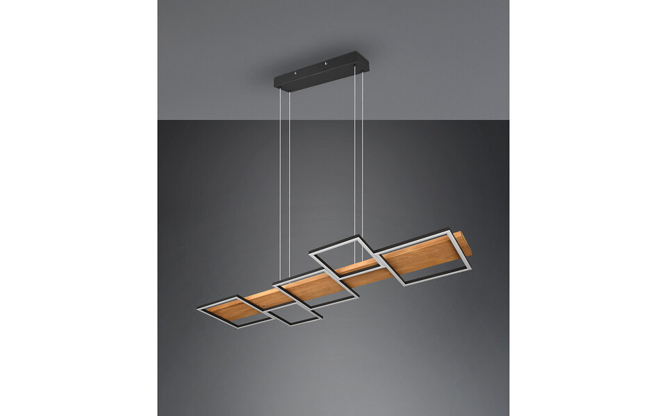 HLW LED LED Hanglamp 42W - Dimbaar, Zwart & Wit - Warm Wit 3000K - Stijlvolle Verlichting HLW LED LED Hanglamp 42W - Dimbaar, Zwart & Wit - Warm Wit 3000K - Stijlvolle Verlichting