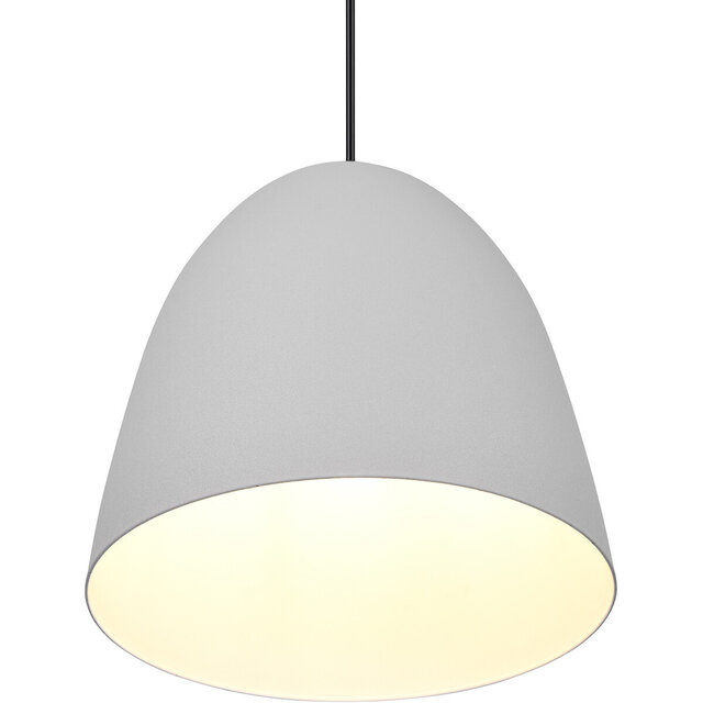 moderne matgrijze LED hanglamp met E27 fitting en 40W vermogen voor sfeervolle verlichting