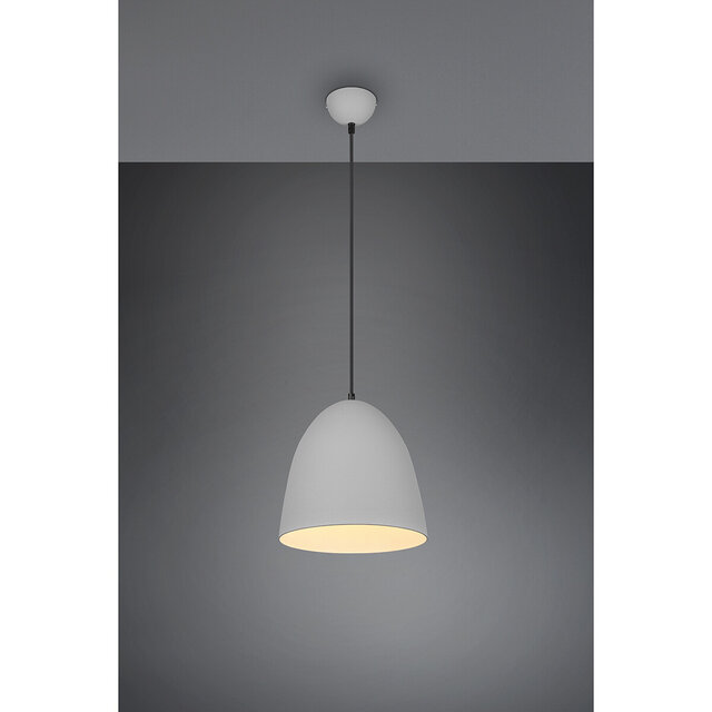 HLW LED Modern Gray LED Pendant Lamp - Trion Lopez 1-light Aluminum E27