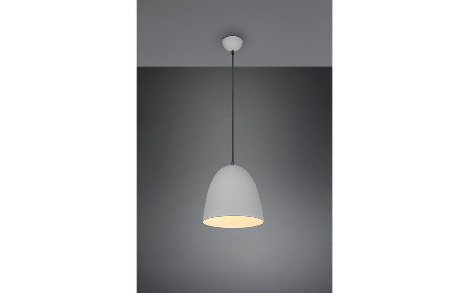 HLW LED Modern Gray LED Pendant Lamp - Trion Lopez 1-light Aluminum E27