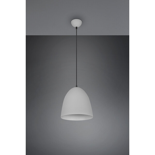 HLW LED Moderne Grijze LED Hanglamp - Trion Lopez 1-lichts Aluminium E27