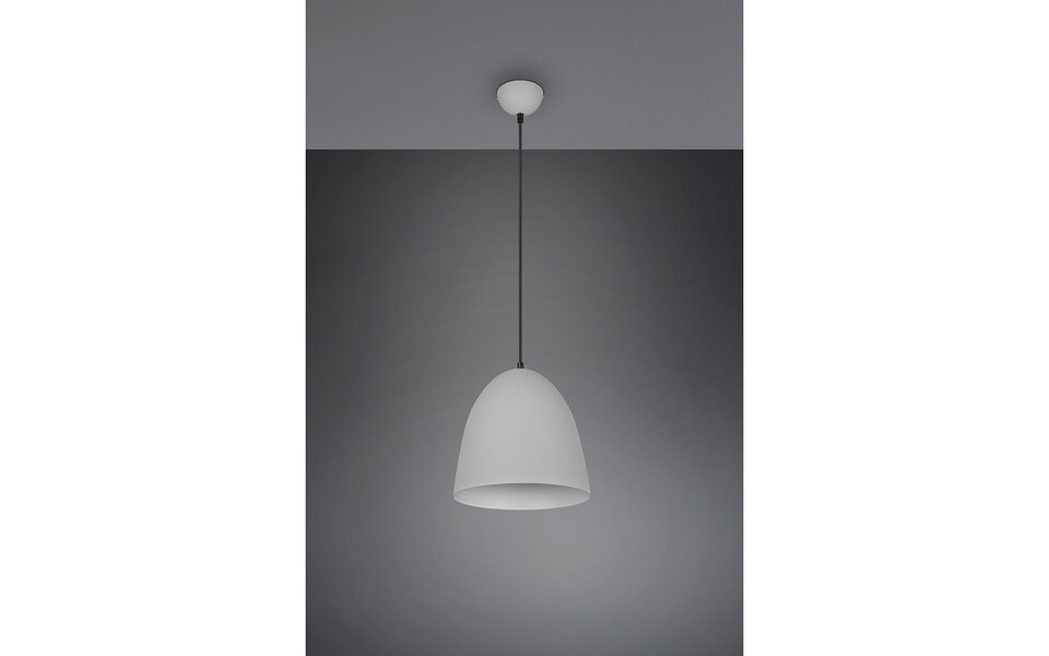 HLW LED Modern Gray LED Pendant Lamp - Trion Lopez 1-light Aluminum E27