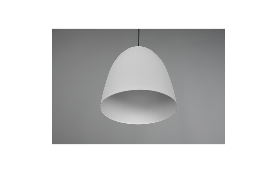HLW LED Modern Gray LED Pendant Lamp - Trion Lopez 1-light Aluminum E27