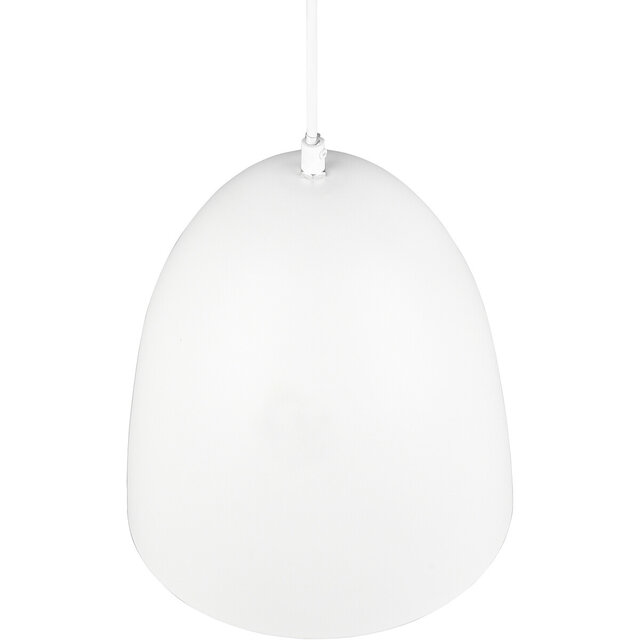 HLW LED Stylish LED Pendant Lamp Trion Lopez - White LED Pendant Lamp with E27 Fitting, Matte White Aluminum