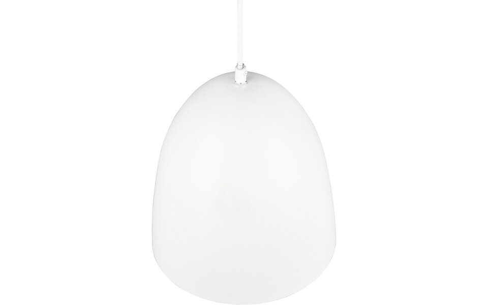 HLW LED Stylish LED Pendant Lamp Trion Lopez - White LED Pendant Lamp with E27 Fitting, Matte White Aluminum