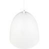 HLW LED Stylish LED Pendant Lamp Trion Lopez - White LED Pendant Lamp with E27 Fitting, Matte White Aluminum