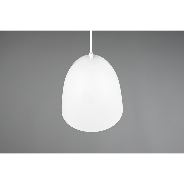 HLW LED Stijlvolle LED Hanglamp Trion Lopez - Witte LED Hanglamp met E27 Fitting, Mat Wit Aluminium HLW LED Stijlvolle LED Hanglamp Trion Lopez - Witte LED Hanglamp met E27 Fitting, Mat Wit Aluminium