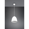 HLW LED Stylish LED Pendant Lamp Trion Lopez - White LED Pendant Lamp with E27 Fitting, Matte White Aluminum