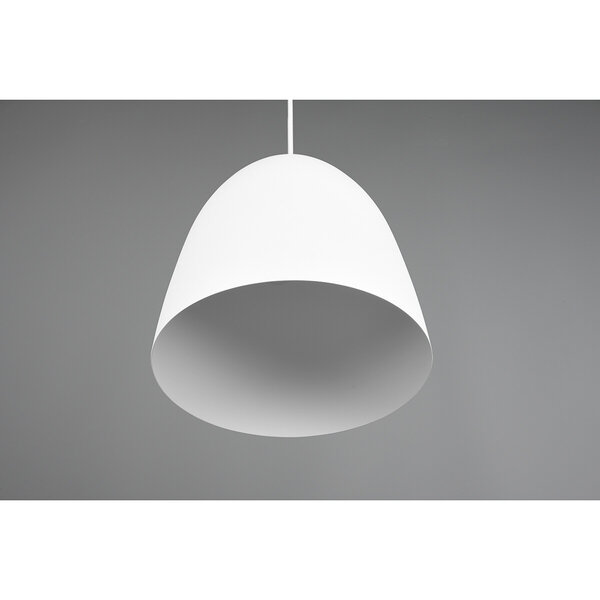 HLW LED Stijlvolle LED Hanglamp Trion Lopez - Witte LED Hanglamp met E27 Fitting, Mat Wit Aluminium HLW LED Stijlvolle LED Hanglamp Trion Lopez - Witte LED Hanglamp met E27 Fitting, Mat Wit Aluminium