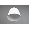HLW LED Stylish LED Pendant Lamp Trion Lopez - White LED Pendant Lamp with E27 Fitting, Matte White Aluminum