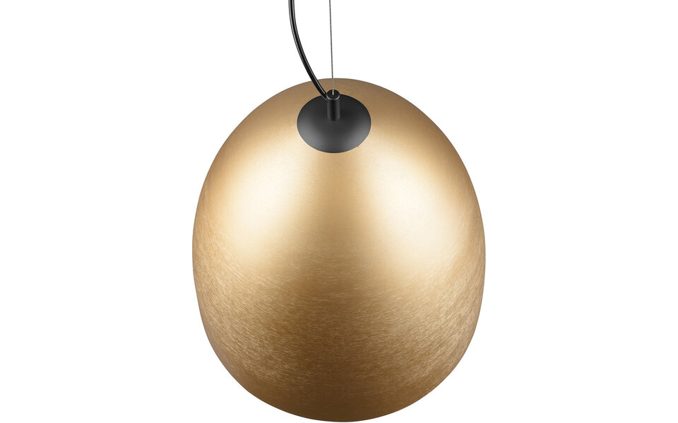 HLW LED Gold LED Pendant Lamp Trion Lopez XL - Matte Gold, E27 Fitting, Adjustable