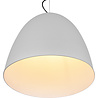grote matgrijze LED hanglamp met moderne stijl en E27 fitting voor woonkamer of kantoor