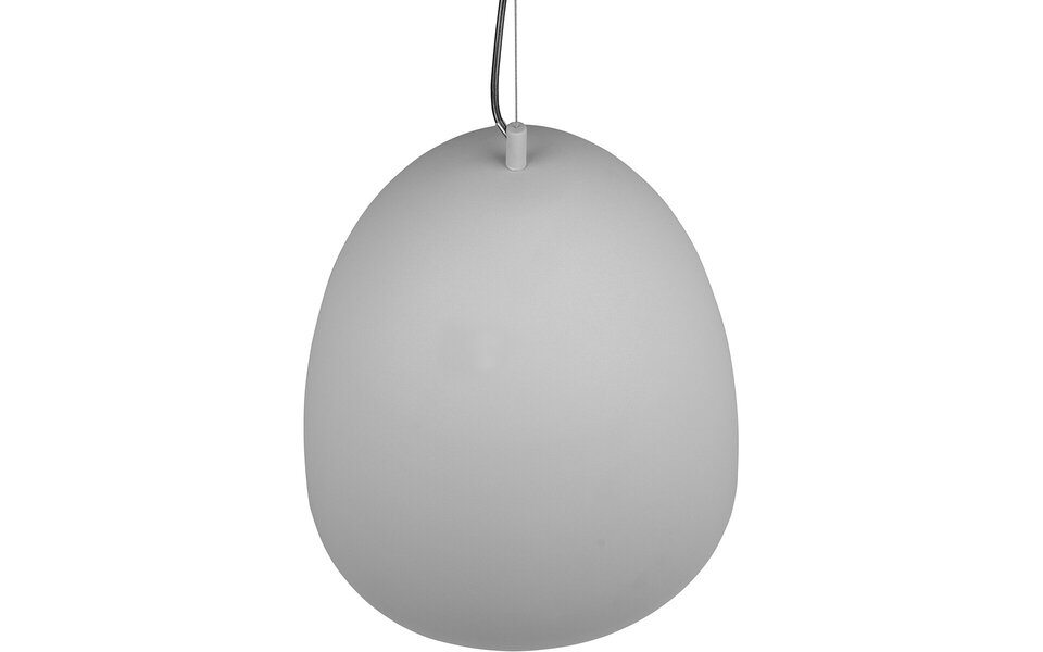 HLW LED Gray LED Pendant Lamp Trion Lopez XL - Round, Matte Gray, Adjustable, E27