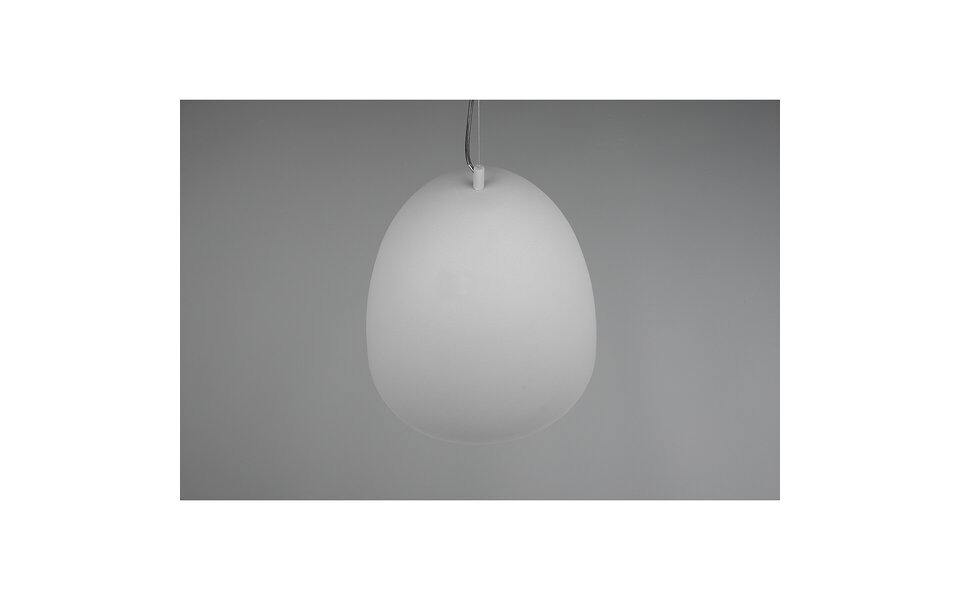 HLW LED Gray LED Pendant Lamp Trion Lopez XL - Round, Matte Gray, Adjustable, E27
