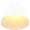 Mat witte moderne LED hanglamp Lopez XL met E27 fitting en 40W vermogen