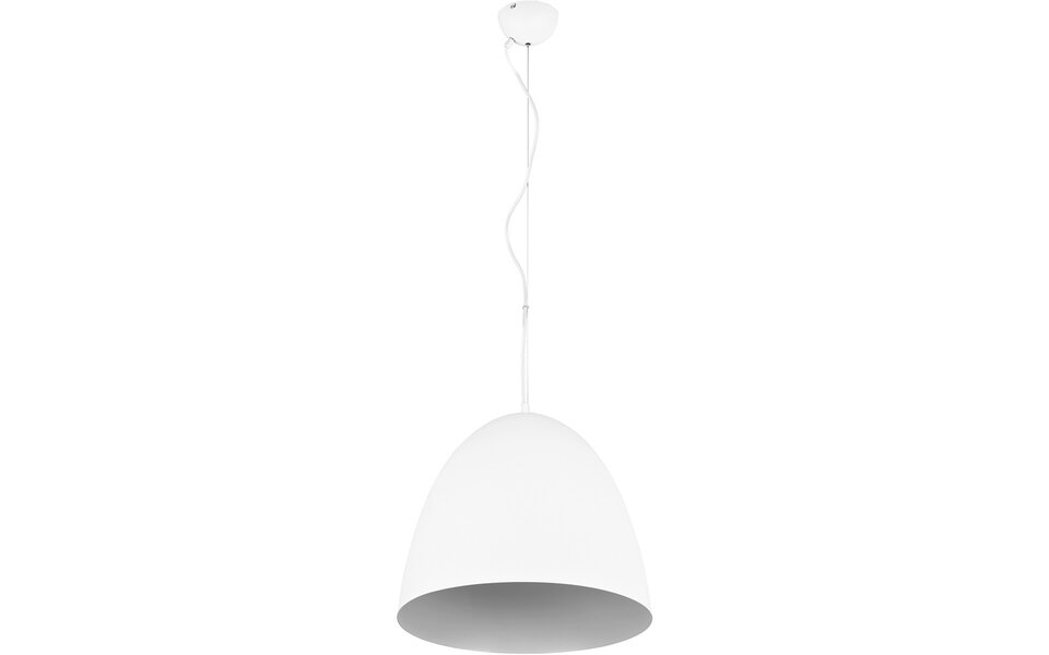 HLW LED LED Pendant Lamp Matte White - Trion Lopez XL, Round, Aluminum, E27 Fitting HLW LED LED Pendant Lamp Matte White - Trion Lopez XL, Round, Aluminum, E27 Fitting