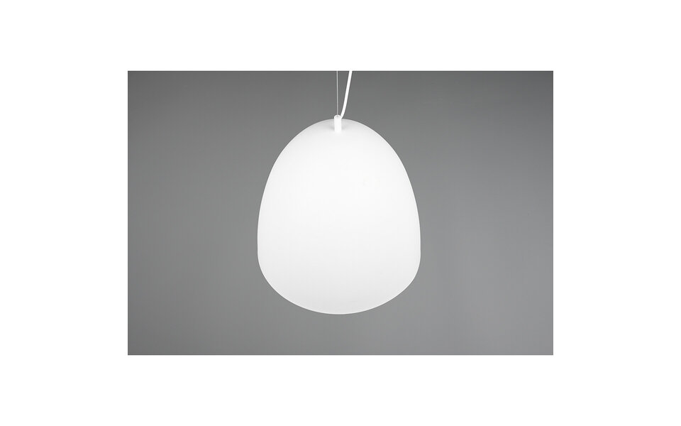 HLW LED LED Hanglamp Mat Wit - Trion Lopez XL, Rond, Aluminium, E27 Fitting