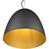 Zwarte en gouden moderne LED hanglamp met E27 fitting en 40W vermogen in XL formaat