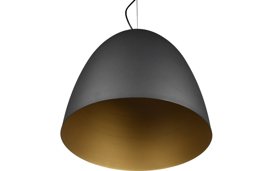 HLW LED Mat Zwarte & Gouden LED Hanglamp Trion Lopez XL – 1-lichts, E27, Aluminium HLW LED Mat Zwarte & Gouden LED Hanglamp Trion Lopez XL – 1-lichts, E27, Aluminium