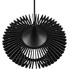 HLW LED LED Pendant Lamp Trion Colman - Matte Black Aluminum & Wood Details, E27 Fitting