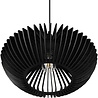 HLW LED LED Pendant Lamp Trion Colman - Matte Black Aluminum & Wood Details, E27 Fitting