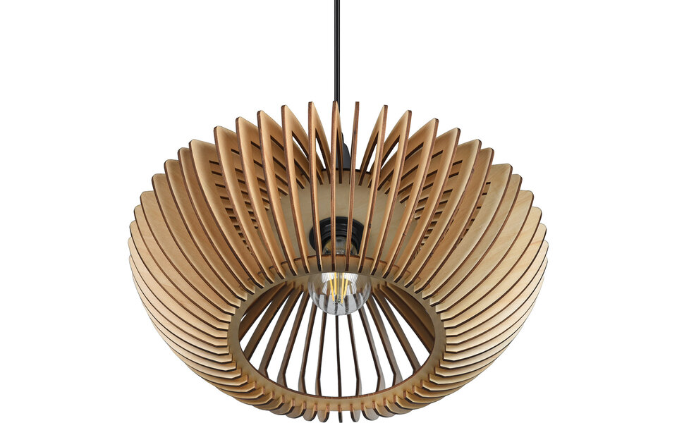 HLW LED LED Hanglamp Trion Colman - Rond, Mat Bruin Aluminium & E27 Fitting