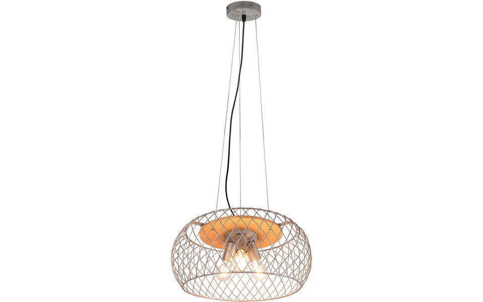 HLW LED LED Pendant Lamp Trion Tymon - 3-light Round Aluminum with Antique Nickel