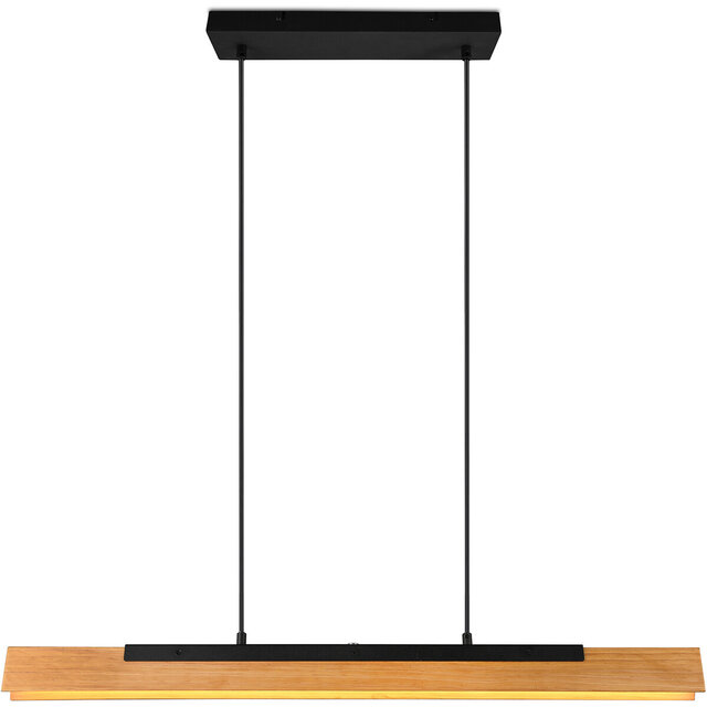 Moderne dimbare zwarte LED hanglamp 25W met warm wit licht 3000K in minimalistisch design Moderne dimbare zwarte LED hanglamp 25W met warm wit licht 3000K in minimalistisch design