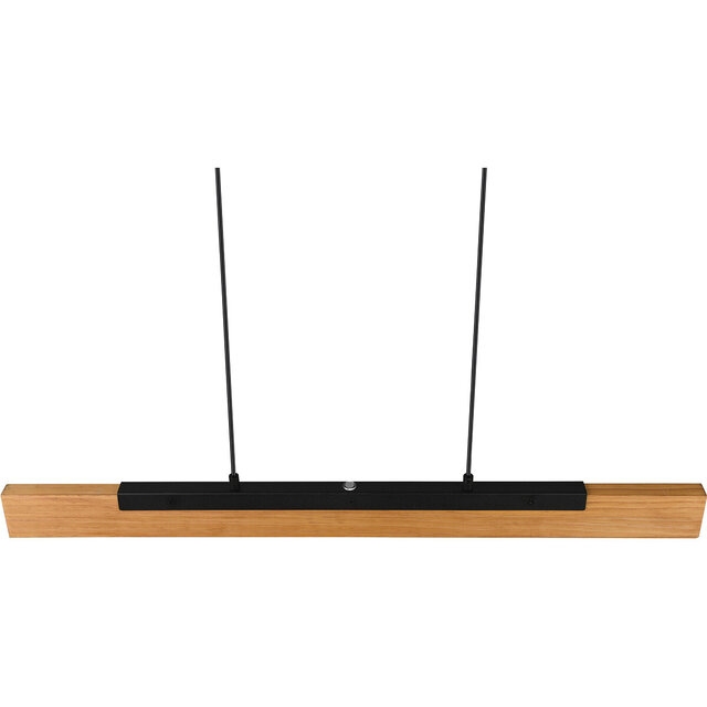 HLW LED LED Hanglamp 25W - Dimbaar, Mat Zwart/Wit - Warm Wit 3000K, Aluminium