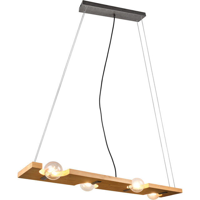 LED Hanglamp Trion Taylan - 4-lichts Antiek Nikkel Aluminium Verlichting per ruimte