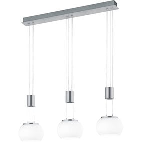 Dimbare LED Hanglamp 24W - Warm Wit - Mat Nikkel Dimbare LED Hanglamp 24W - Warm Wit - Mat Nikkel