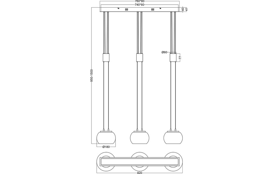 HLW LED White Dimmable LED Pendant Lamp 24W - Warm White 3000K - Trion Maliba Matte Nickel