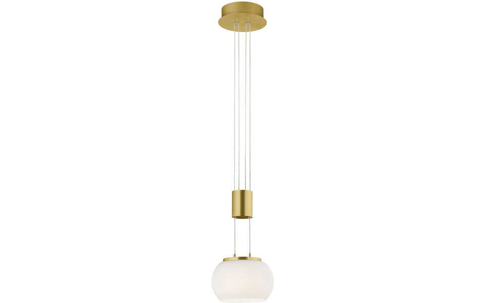 HLW LED Witte & Gouden Dimbare LED Hanglamp 8W - Warm Wit Licht 3000K HLW LED Witte & Gouden Dimbare LED Hanglamp 8W - Warm Wit Licht 3000K