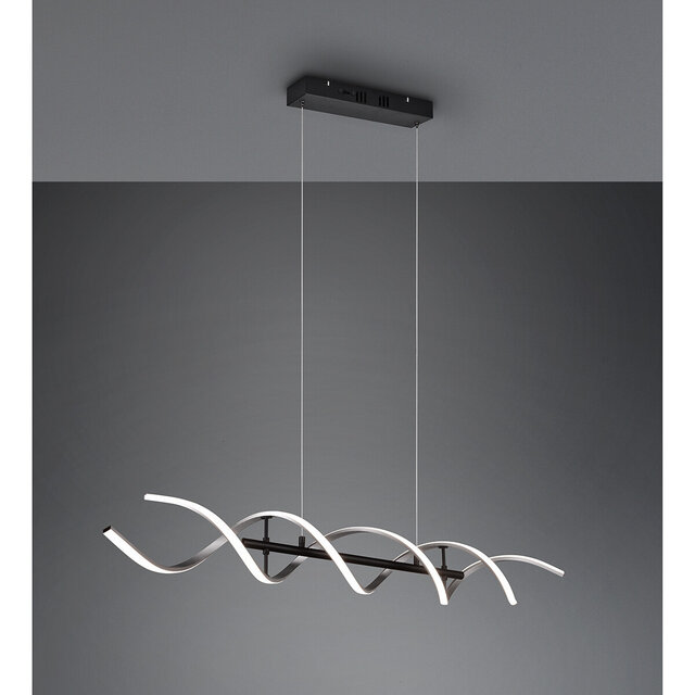 HLW LED LED Pendant Lamp Trion Sarina 45W - Dimmable, Adjustable Color, Brushed Silver