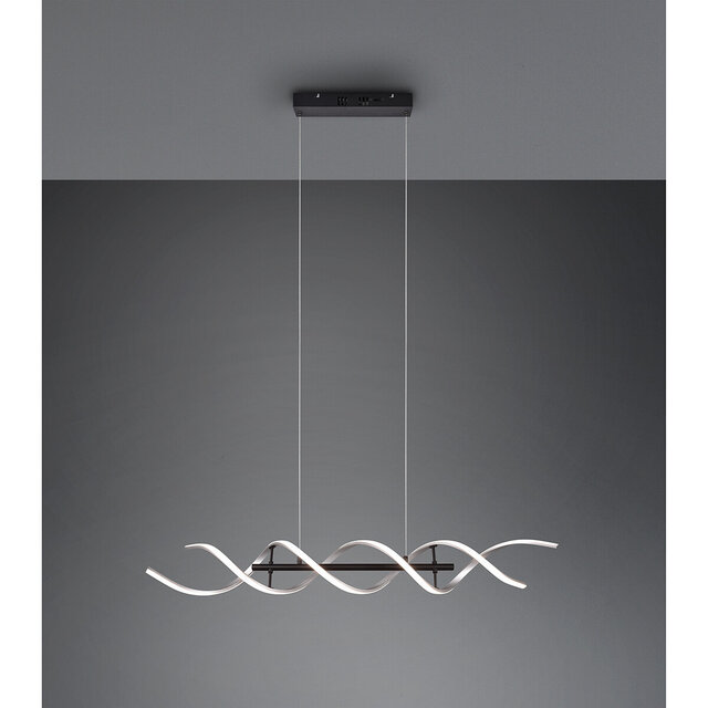 HLW LED LED Pendant Lamp Trion Sarina 45W - Dimmable, Adjustable Color, Brushed Silver