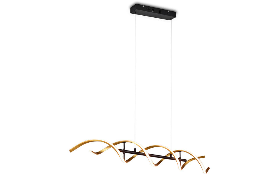 HLW LED Trion Sarina Dimbare LED Hanglamp 45W - Gouden Afwerking & Aanpasbare Kleur HLW LED Trion Sarina Dimbare LED Hanglamp 45W - Gouden Afwerking & Aanpasbare Kleur