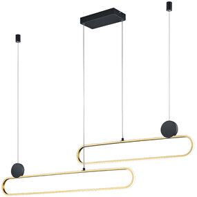 Dimbare Gouden LED Hanglamp 54W - Trion Grada Aluminium Dimbare Gouden LED Hanglamp 54W - Trion Grada Aluminium