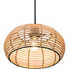 HLW LED Trion Irene LED Pendant Lamp Wood - E27 Fitting, 1-light, Brown, Adjustable