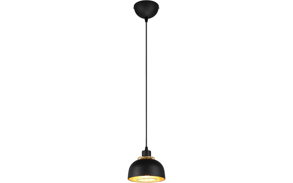 HLW LED Black LED Pendant Lamp Trion Palmo - Matte Black Aluminum, E27, 1-light, Adjustable HLW LED Black LED Pendant Lamp Trion Palmo - Matte Black Aluminum, E27, 1-light, Adjustable