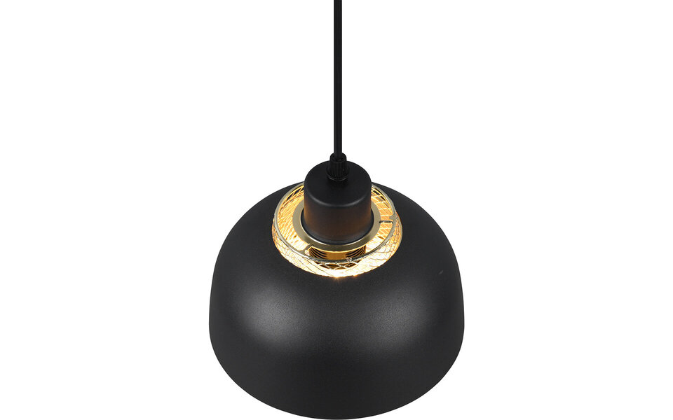 HLW LED Black LED Pendant Lamp Trion Palmo - Matte Black Aluminum, E27, 1-light, Adjustable HLW LED Black LED Pendant Lamp Trion Palmo - Matte Black Aluminum, E27, 1-light, Adjustable