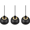 HLW LED Black LED Pendant Lamp Trion Palmo - 3-light Matte Black Aluminum LED Pendant Lamp
