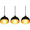 HLW LED Black LED Pendant Lamp Trion Palmo - 3-light Matte Black Aluminum LED Pendant Lamp