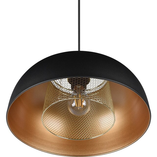 HLW LED Black LED Pendant Lamp Trion Palmo XL - Matte Black Aluminum, E27, 1-light HLW LED Black LED Pendant Lamp Trion Palmo XL - Matte Black Aluminum, E27, 1-light