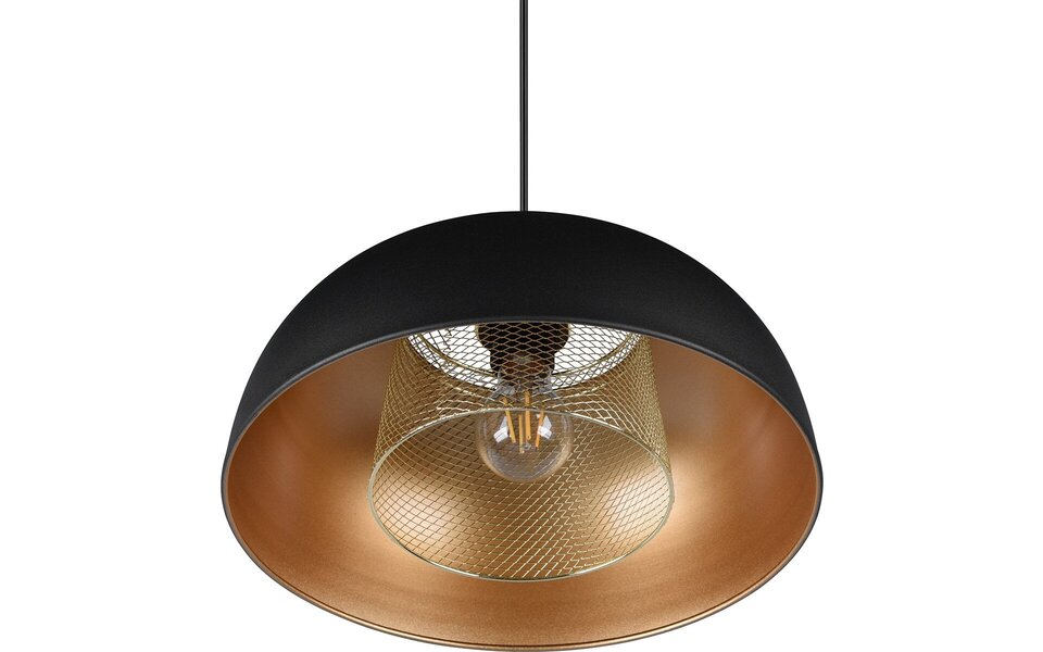 HLW LED Black LED Pendant Lamp Trion Palmo XL - Matte Black Aluminum, E27, 1-light HLW LED Black LED Pendant Lamp Trion Palmo XL - Matte Black Aluminum, E27, 1-light