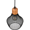 HLW LED Black LED Pendant Lamp Trion Jenna - Matte Black Aluminum, E27 Fitting, 1-light