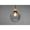 HLW LED Black LED Pendant Lamp Trion Jenna - Matte Black Aluminum, E27 Fitting, 1-light