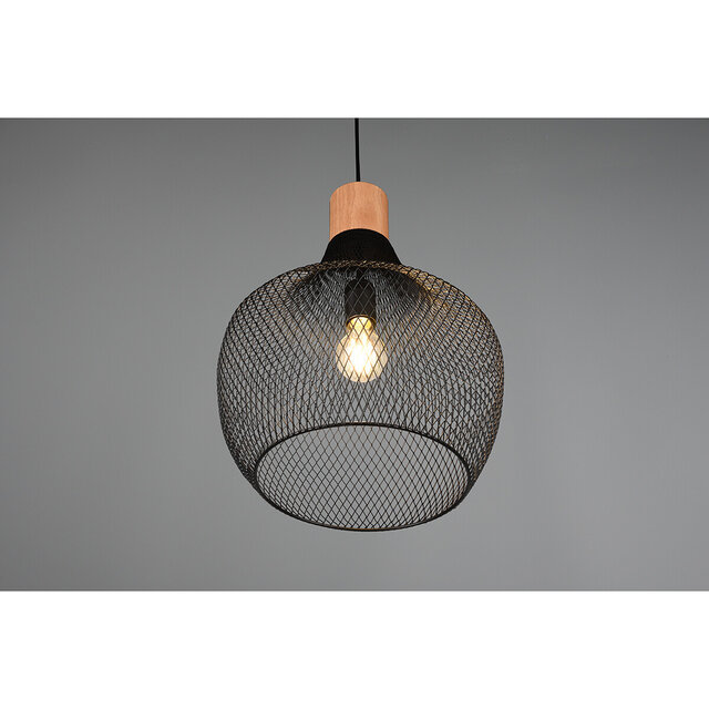 HLW LED Matte Black LED Pendant Lamp Trion Jenna XL - Aluminum, E27, Height Adjustable HLW LED Matte Black LED Pendant Lamp Trion Jenna XL - Aluminum, E27, Height Adjustable